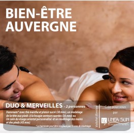 BOX BIEN ÊTRE AUVERGNE "Duo & Merveilles" (2 pers./1h15)